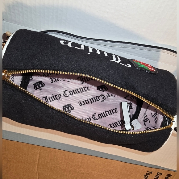 Juicy Couture Mini Black Strawberry Barrel Bag